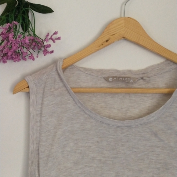 Athleta Light Gray Tank Top - Picture 2 of 5